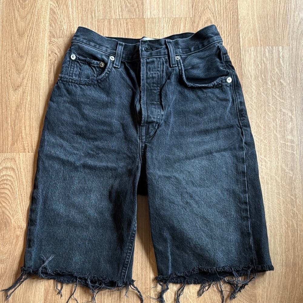 AGOLDE Black Denim Women's Shorts